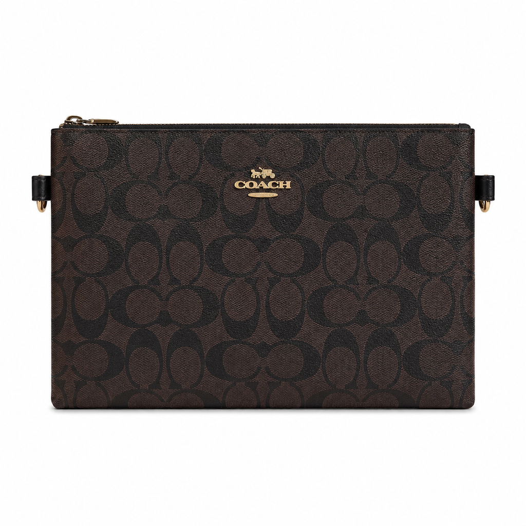 Coach Pouch in Signature Canvas