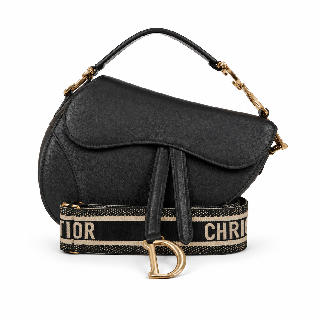 CHRISTIAN DIOR  saddle bag with strap
