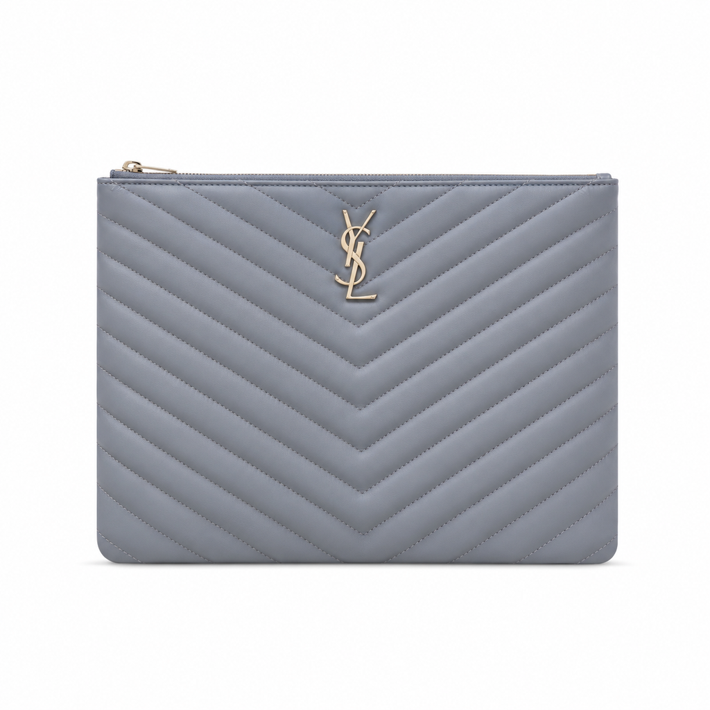 Saint Laurent Cassandre Matelassé Large Pouch