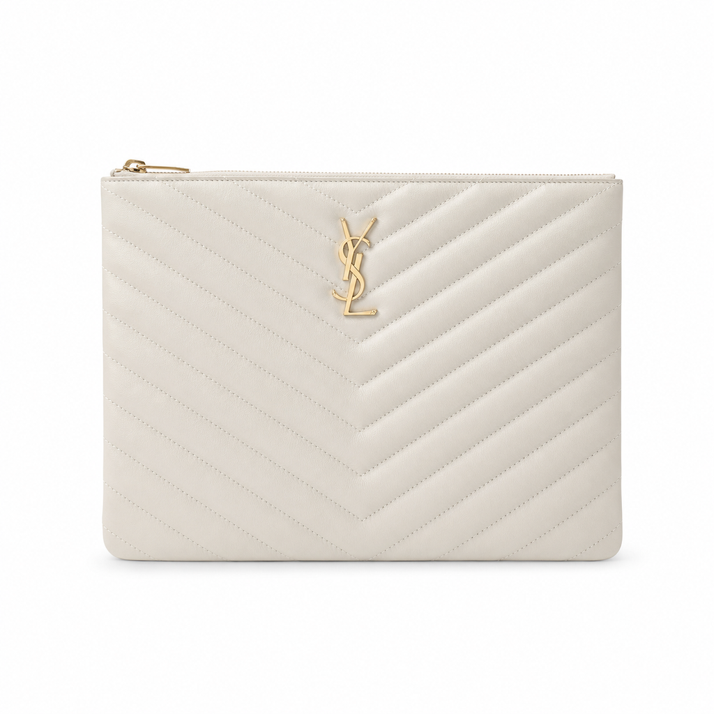 Saint Laurent Cassandre Matelassé Large Pouch