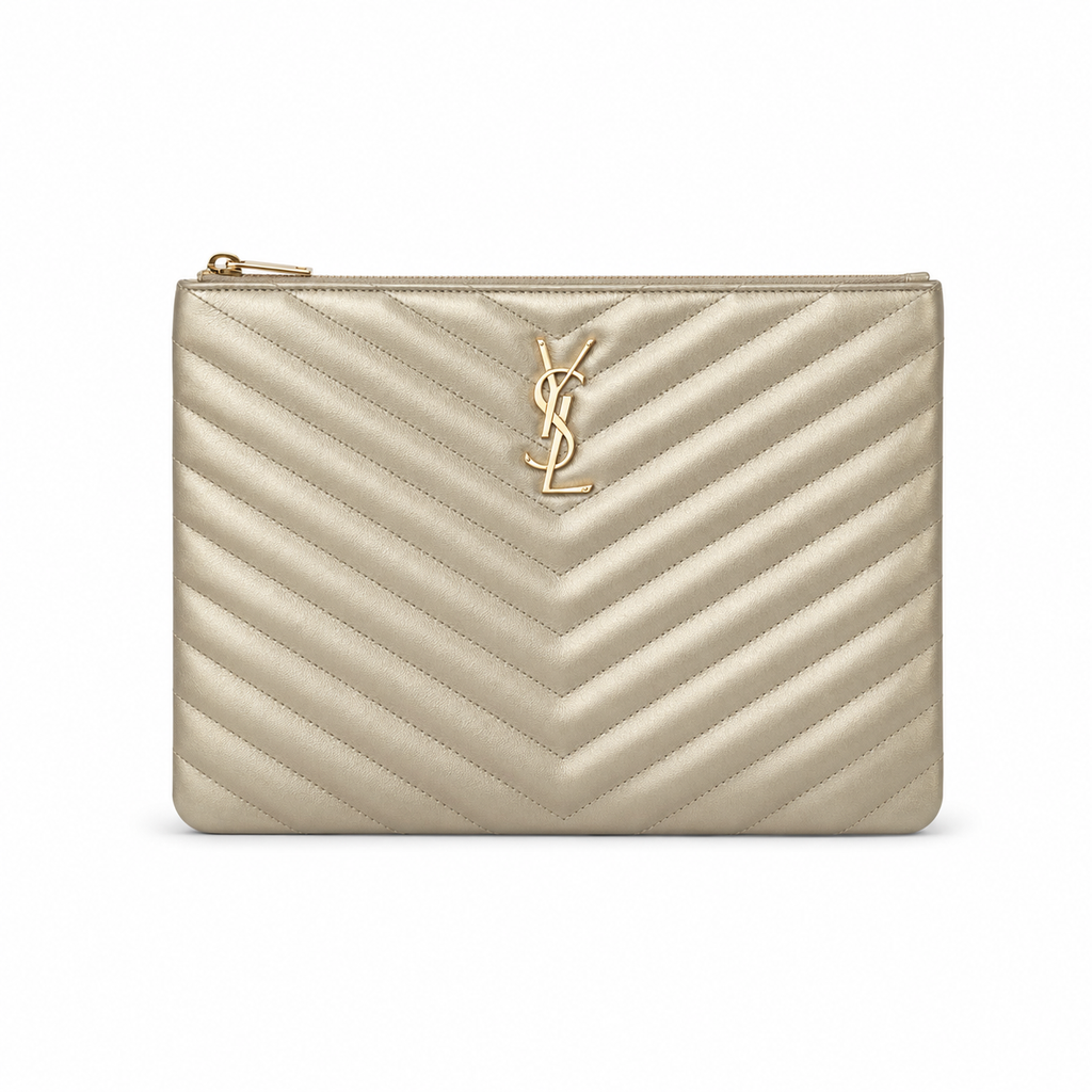 Saint Laurent Cassandre Matelassé Large Pouch