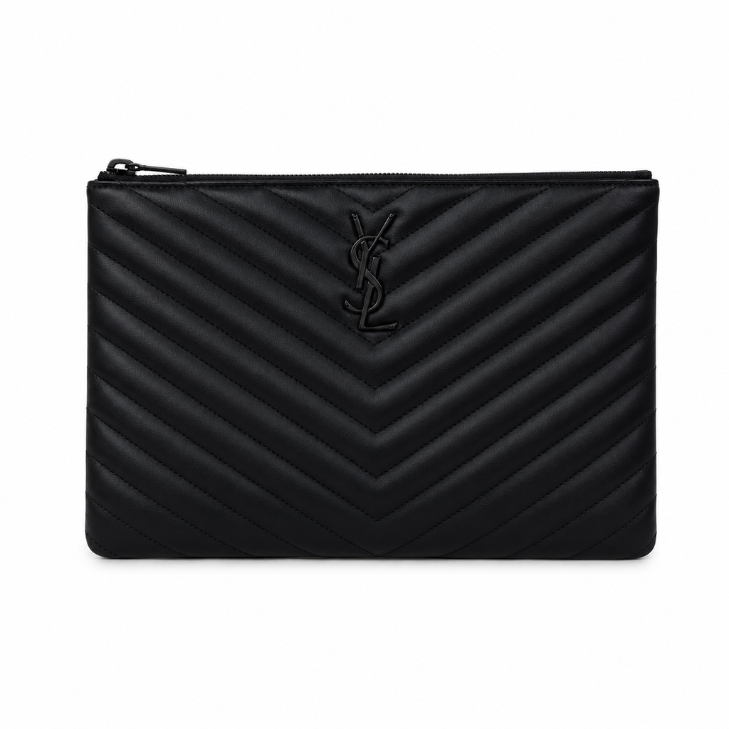 Saint Laurent Cassandre Matelassé Large Pouch