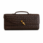 Bottega Veneta Andiamo Long Intrecciato Leather Clutch