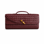 Bottega Veneta Andiamo Long Intrecciato Leather Clutch