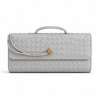 Bottega Veneta Andiamo Long Intrecciato Leather Clutch