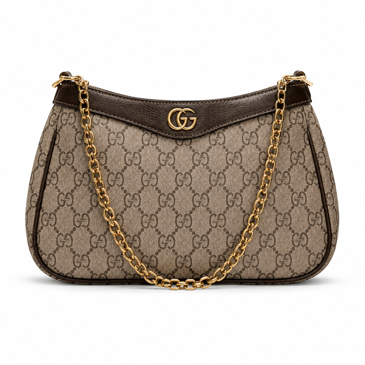 Gucci GG Monogram Small Crescent Shoulder Bag