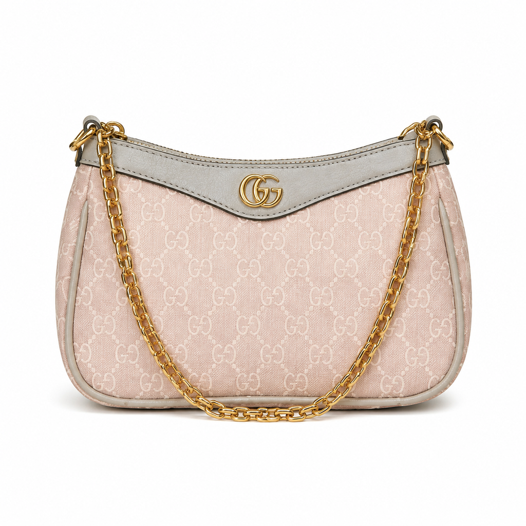 Gucci GG Monogram Small Crescent Shoulder Bag