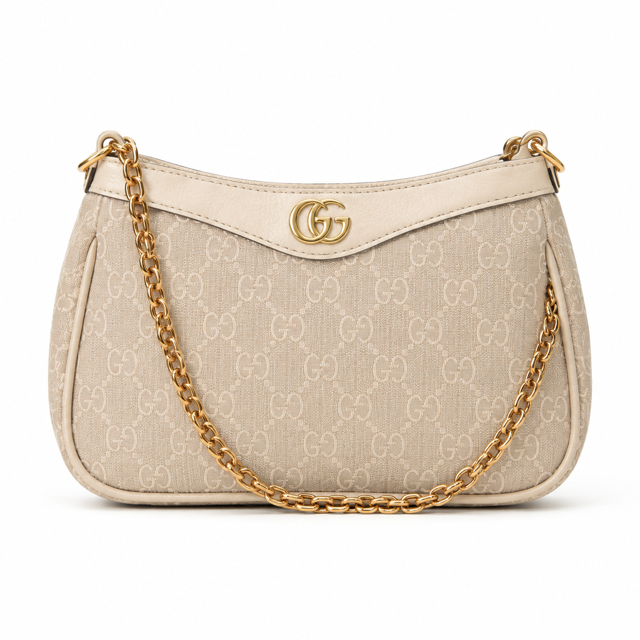 Gucci GG Monogram Small Crescent Shoulder Bag
