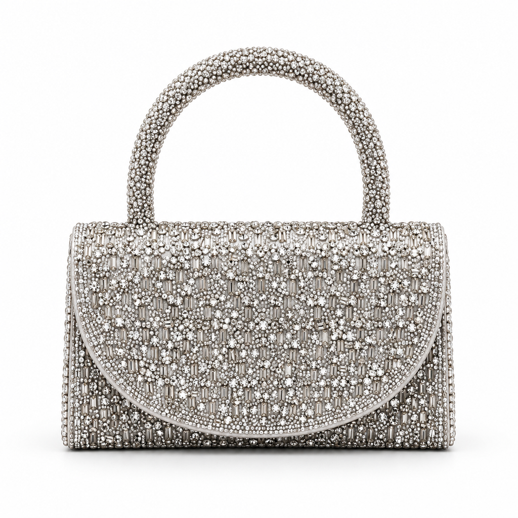 Silver Sparkle Evening Bag