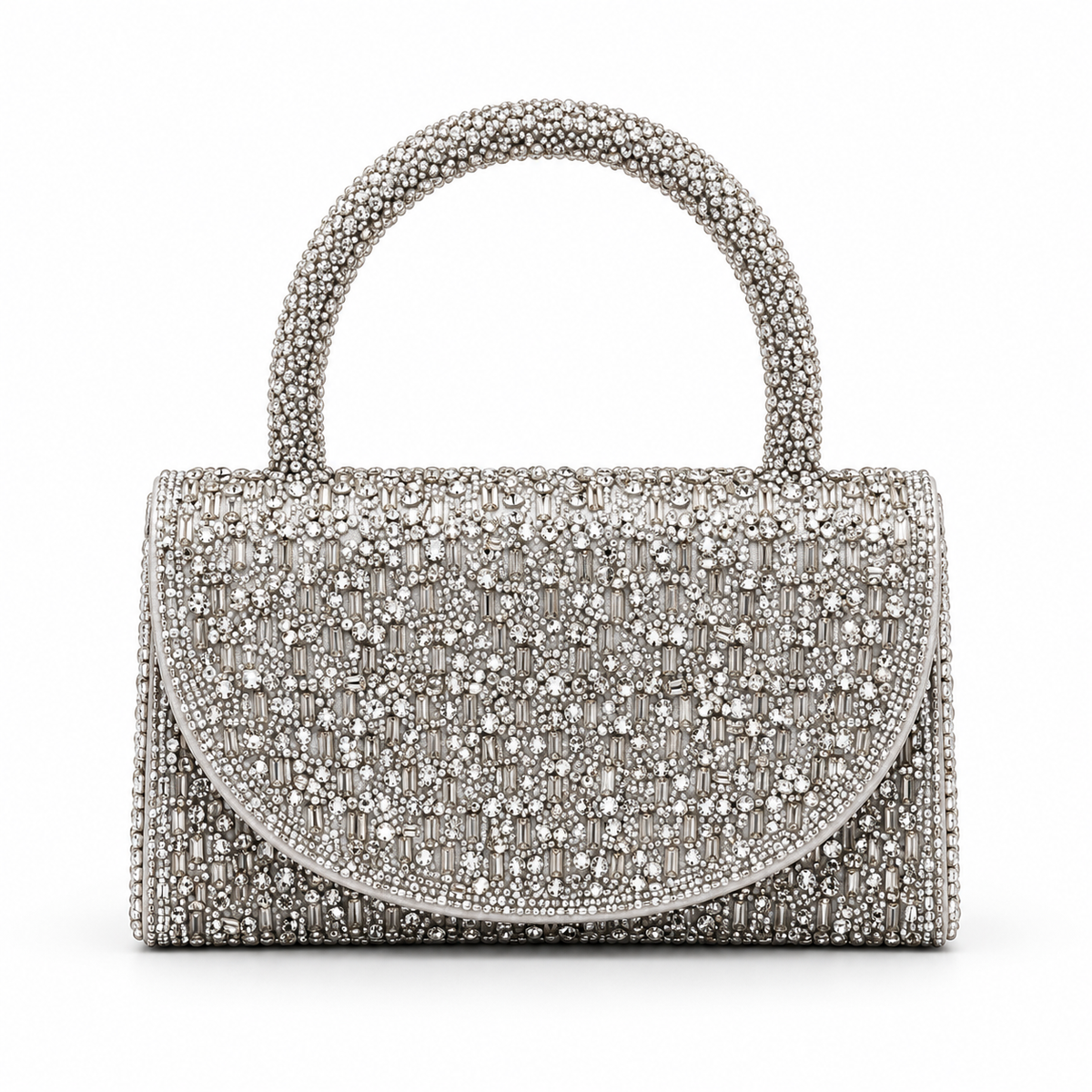 Silver Sparkle Evening Bag