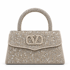 Valentino Garavani VSLING–style Gold Crystal Bag