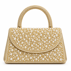 Midnight Leopard Crystal Bag
