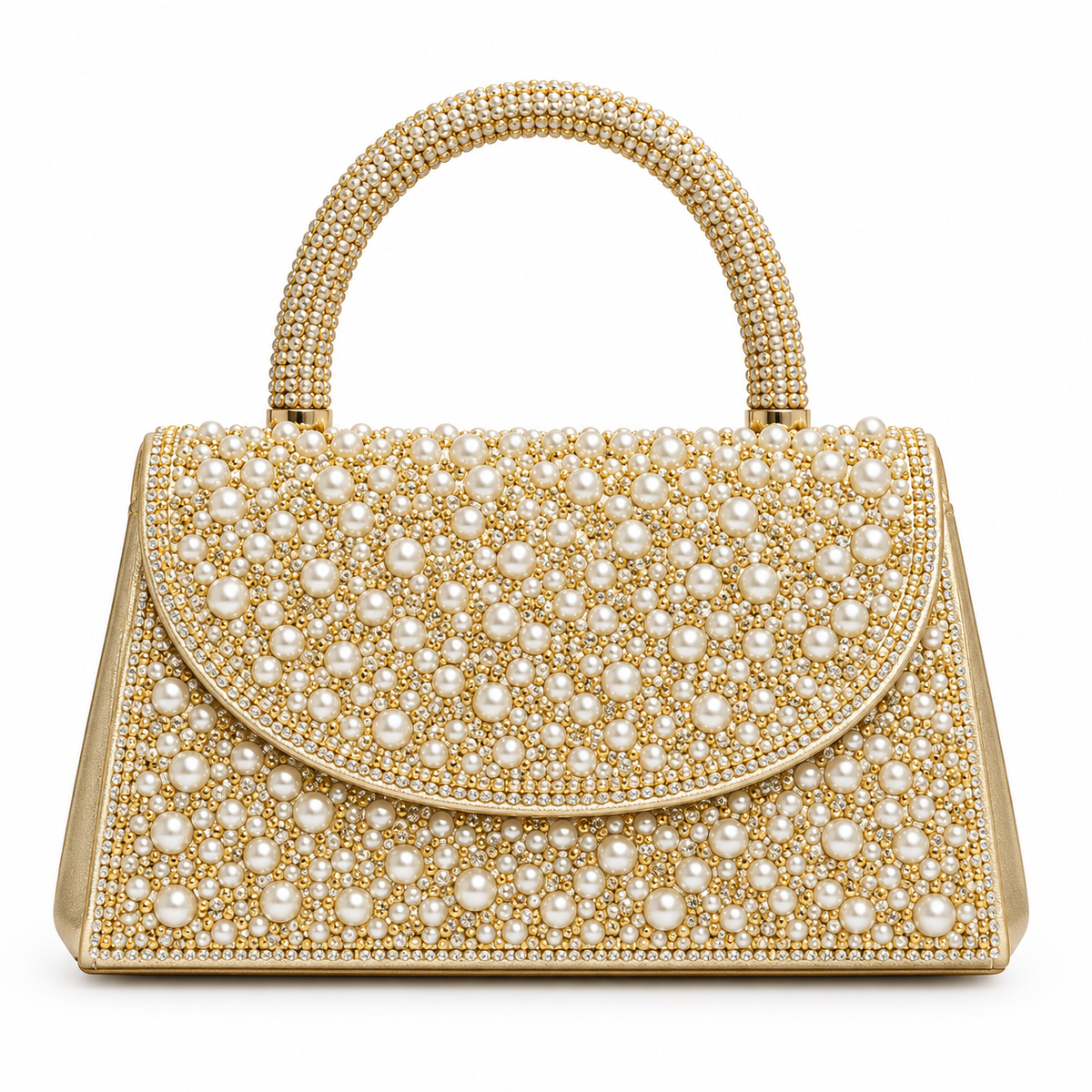 Midnight Leopard Crystal Bag