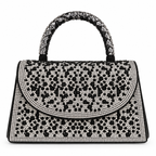 Midnight Leopard Crystal Bag