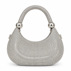Midnight Sparkle Crescent Bag