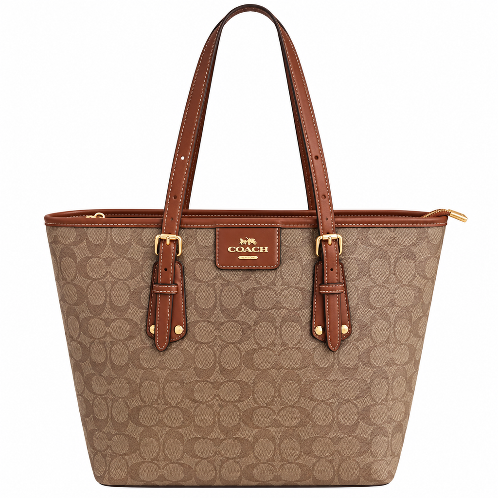 Coach Taxi Tote Bag in Signature Canvas