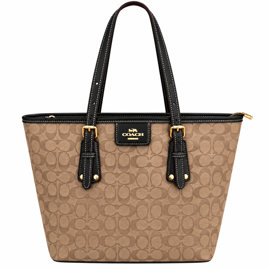 Coach Taxi Tote Bag in Signature Canvas