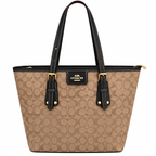 Coach Taxi Tote Bag in Signature Canvas